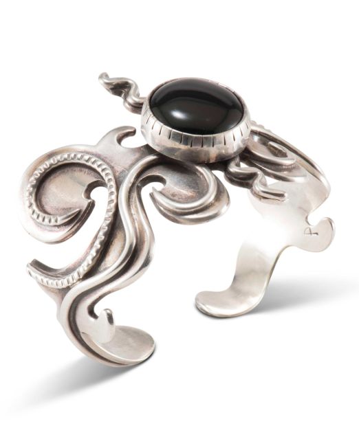 Carol Krena Cuff with Black Jade