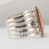 Mike Bird-Romero Sterling Silver Spiny Oyster Shell Cuff