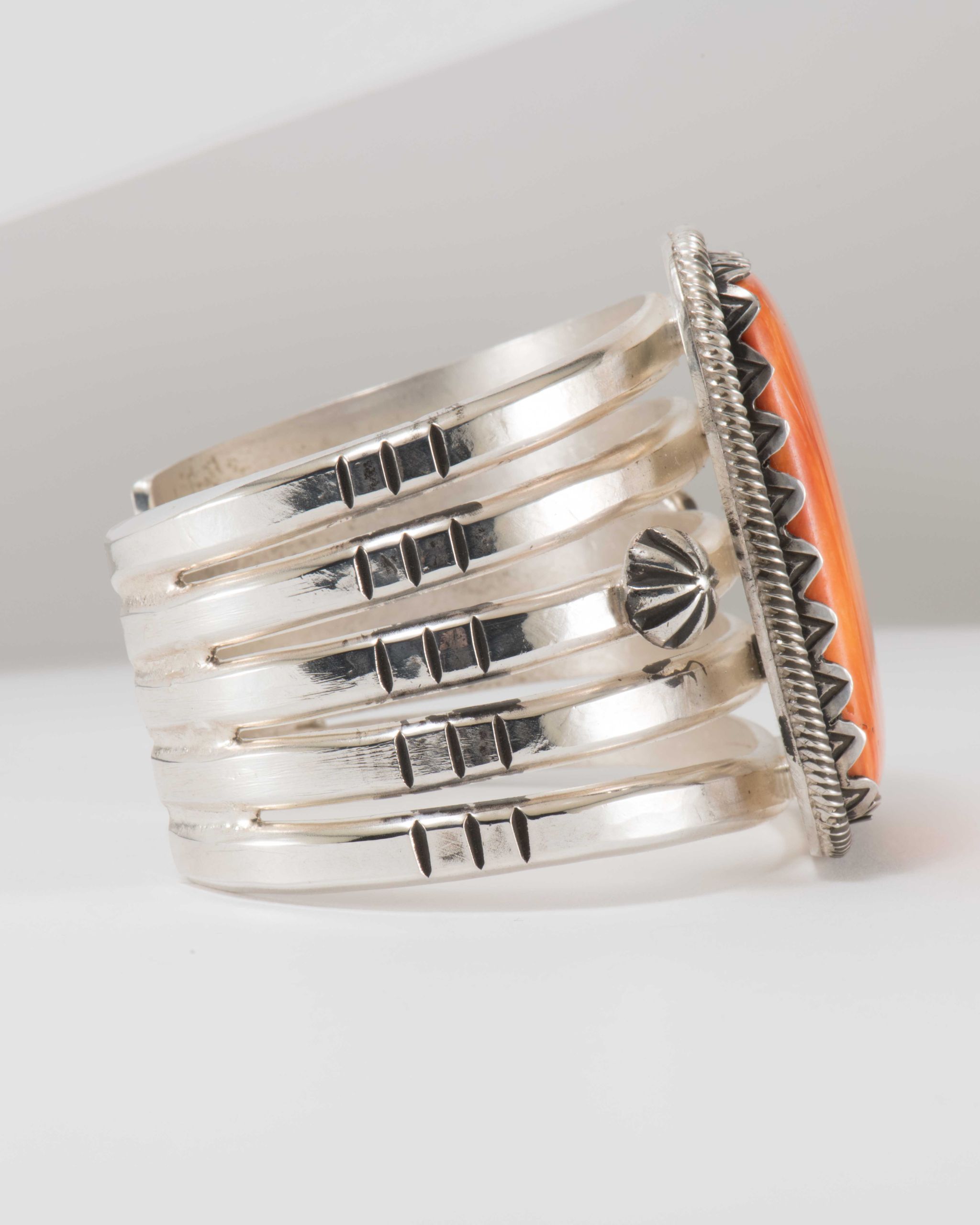 Mike Bird-Romero Sterling Silver Spiny Oyster Shell Cuff