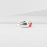 Supersmith Inc Red Coral Collection Inlay Ring