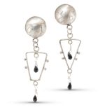 Shawn Bluejacket Black Spinel Earrings