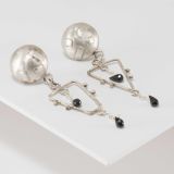 Shawn Bluejacket Black Spinel Earrings