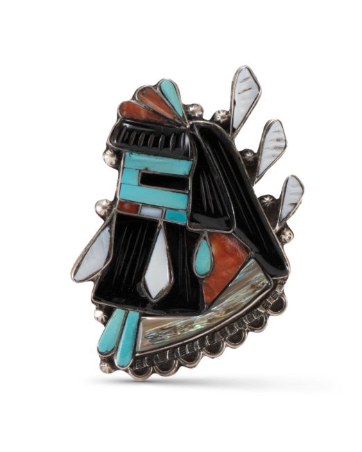 Leo Poblano One Horned Dancer Inlay Pin