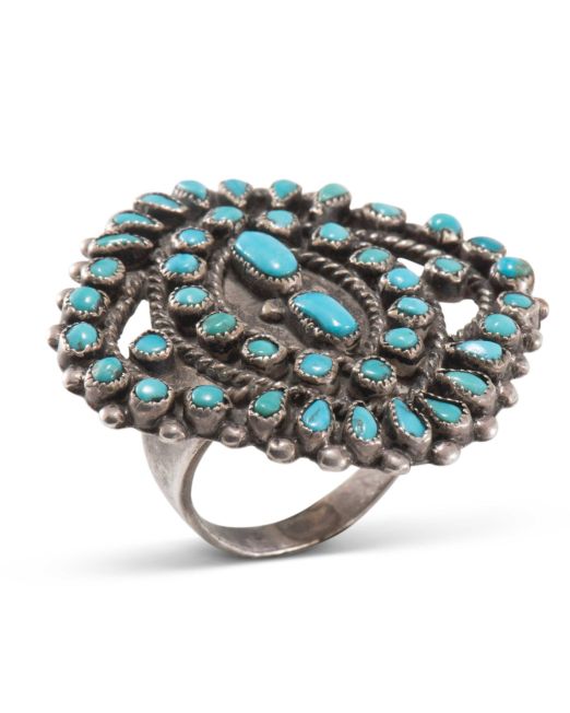 Vintage Zuni Petit Point Ring