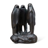 Allan Houser “Friendly Talk” Bronze Sculpture, Edition 18 of 100