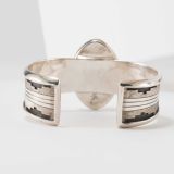 Sterling Silver and Coral Cuff