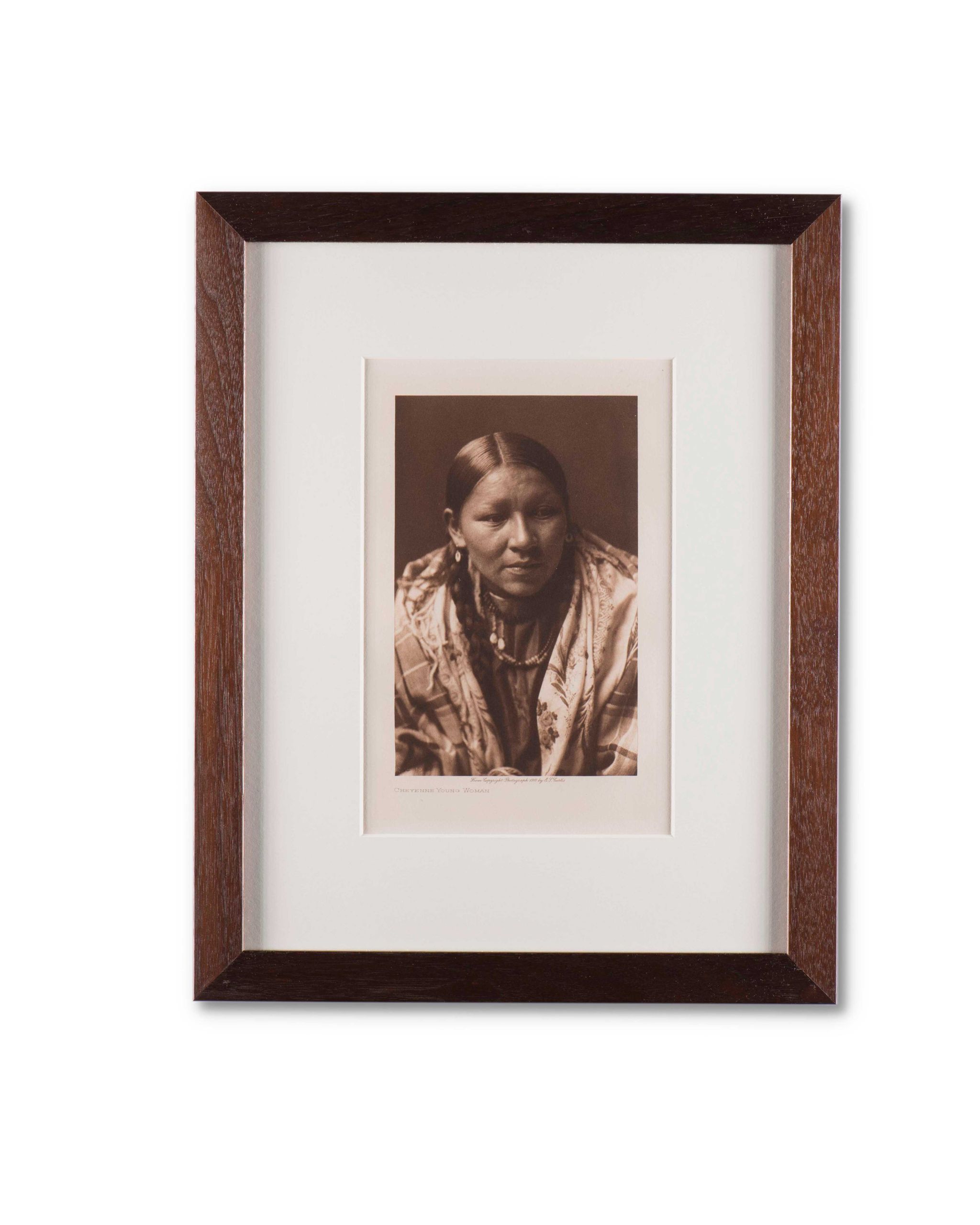 Edward S. Curtis “Cheyenne Young Woman” Photogravure