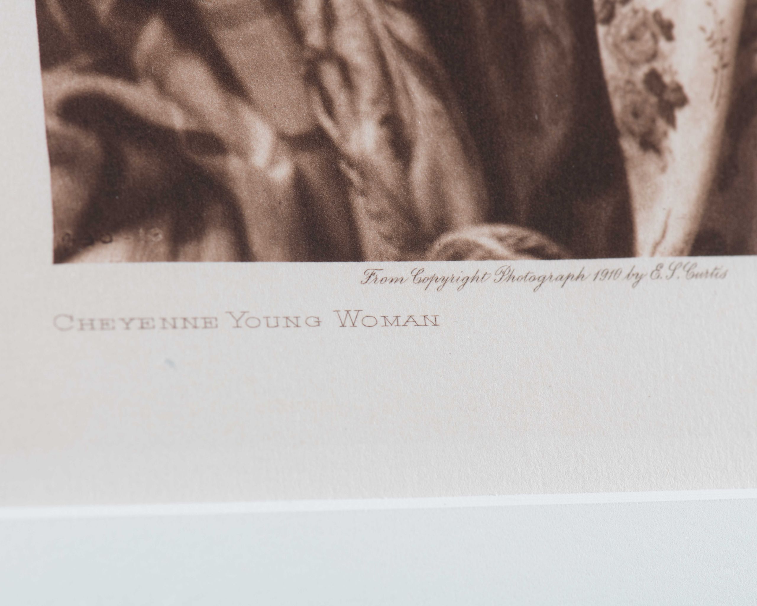 Edward S. Curtis “Cheyenne Young Woman” Photogravure
