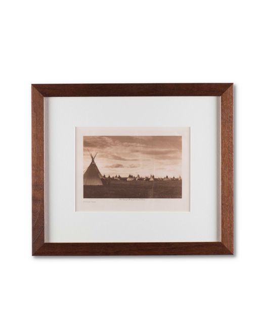 Edward S. Curtis "Piegan Camp" Photogravure
