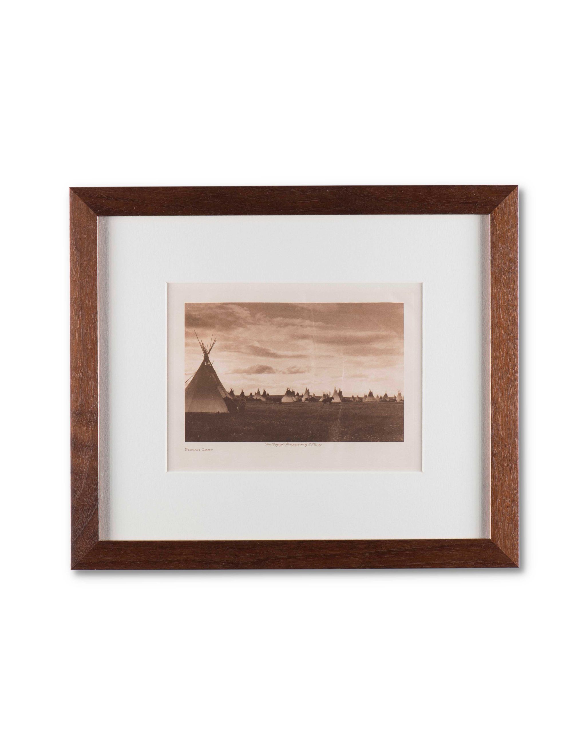 Edward S. Curtis “Piegan Camp” Photogravure