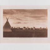 Edward S. Curtis “Piegan Camp” Photogravure