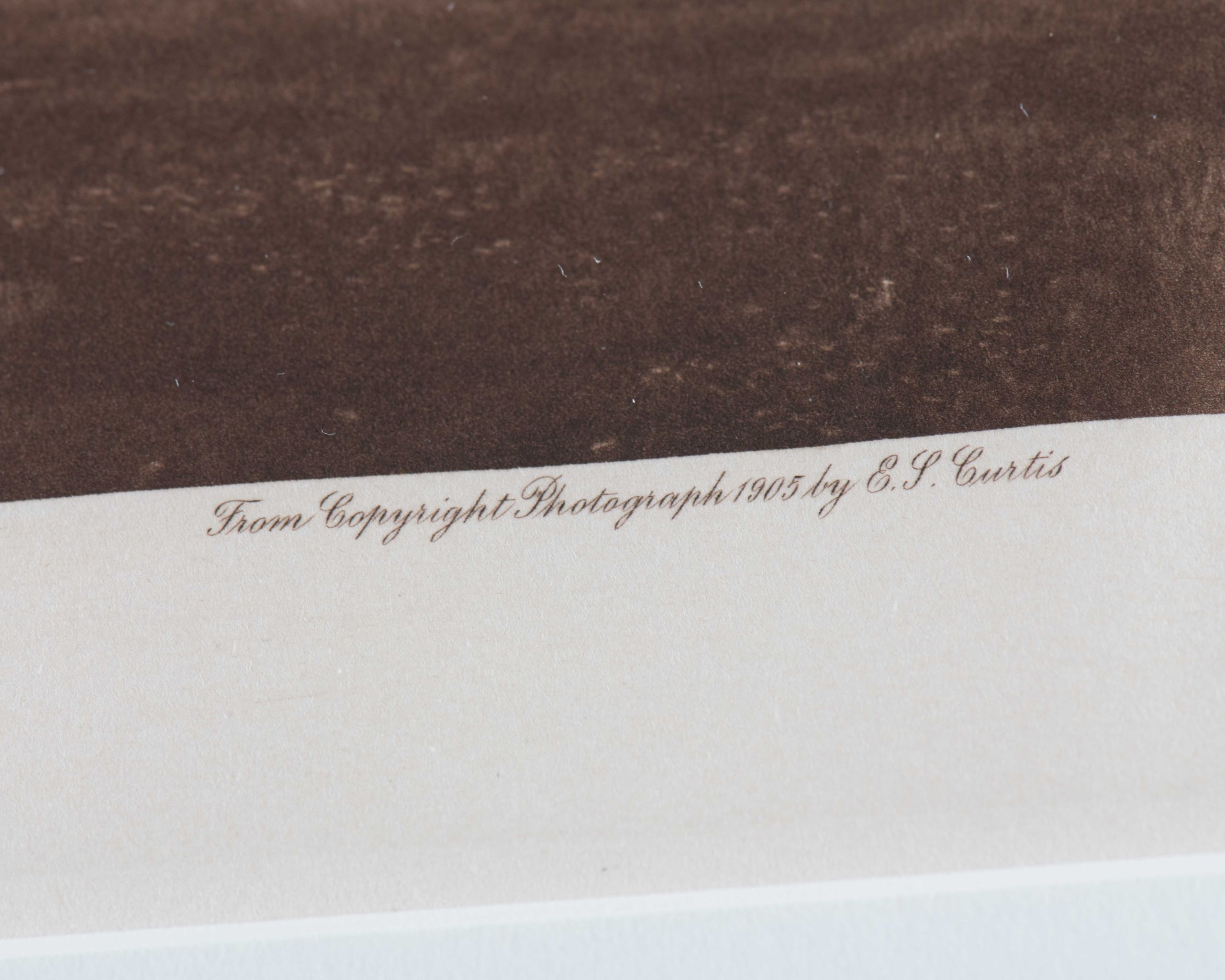 Edward S. Curtis “Piegan Camp” Photogravure