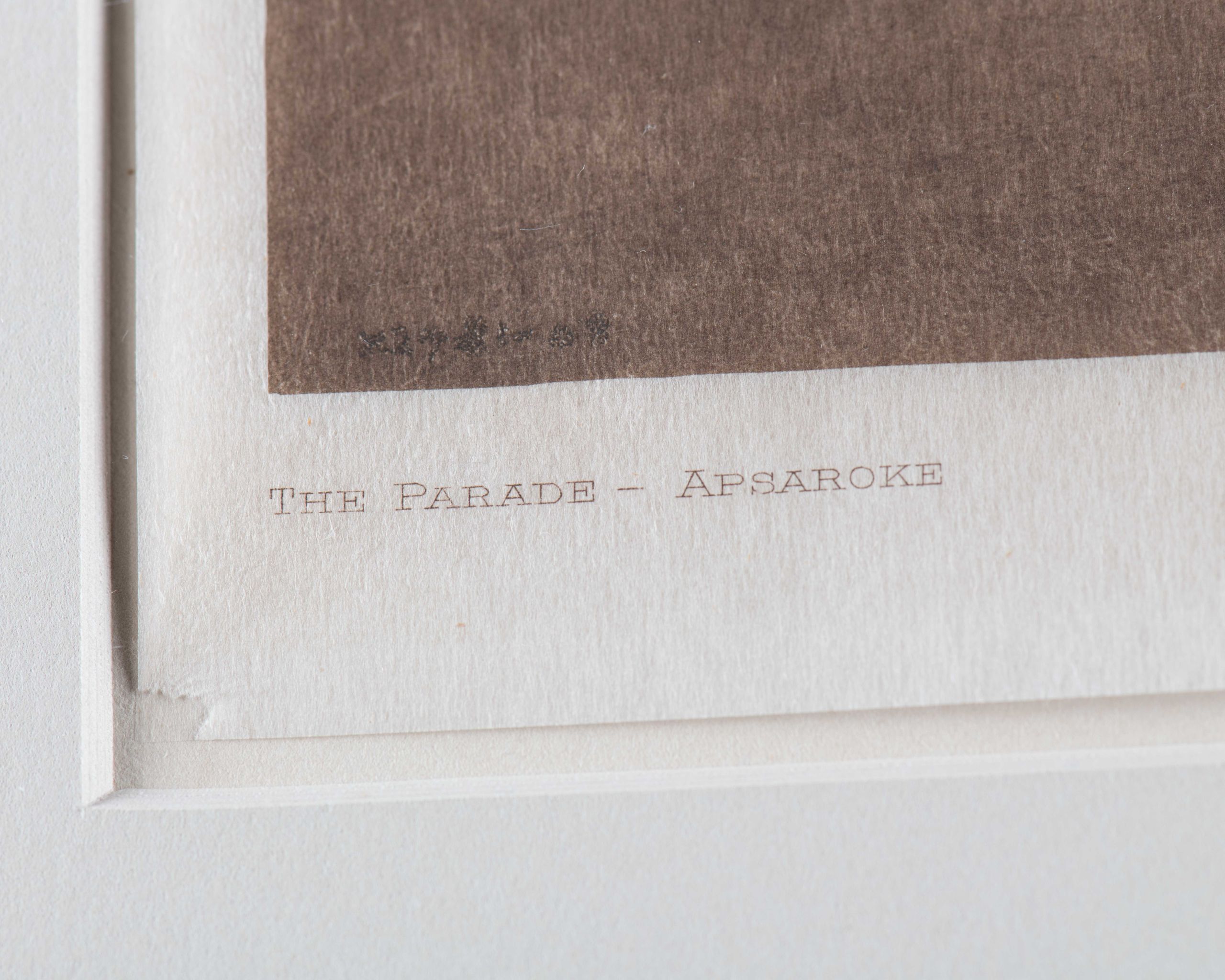 Edward S. Curtis “The Parade-Apsaroke” Photogravure