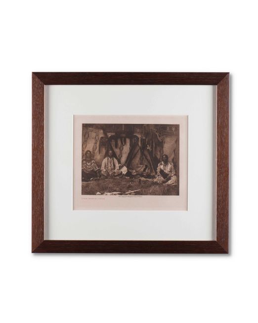 Edward S. Curtis "Lodge Interior-Piegan" Photogravure