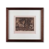 Edward S. Curtis “Lodge Interior-Piegan” Photogravure