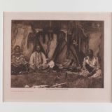 Edward S. Curtis “Lodge Interior-Piegan” Photogravure