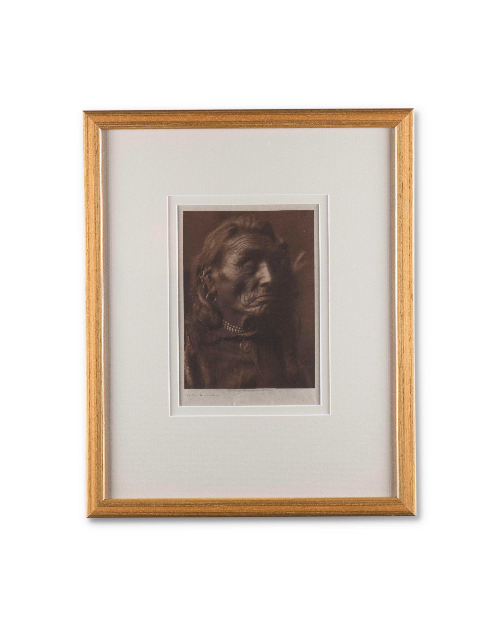 Edward Curtis “Big Ox – Apsaroke” Photogravure