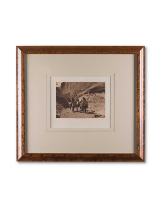 Edward S. Curtis "Through the Canyon-Navajo" Photogravure