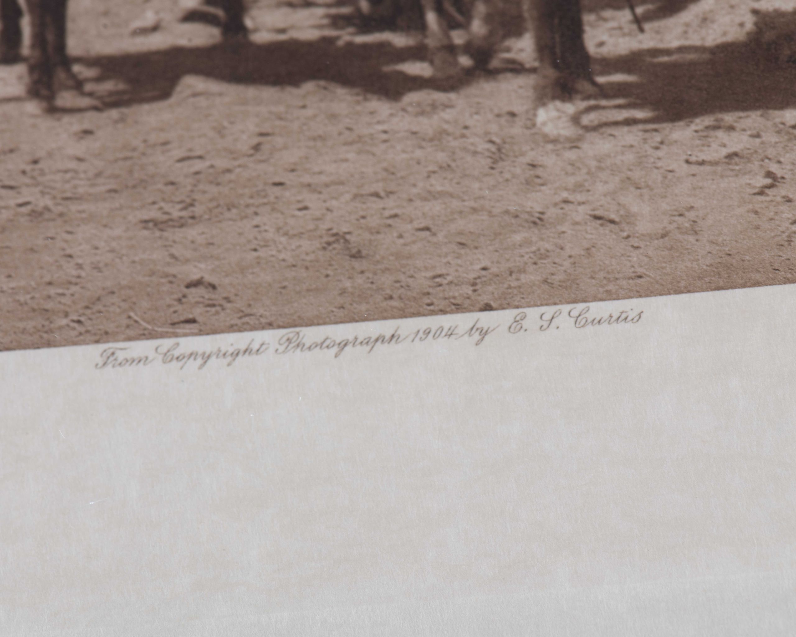 Edward S. Curtis “Through the Canyon-Navajo” Photogravure