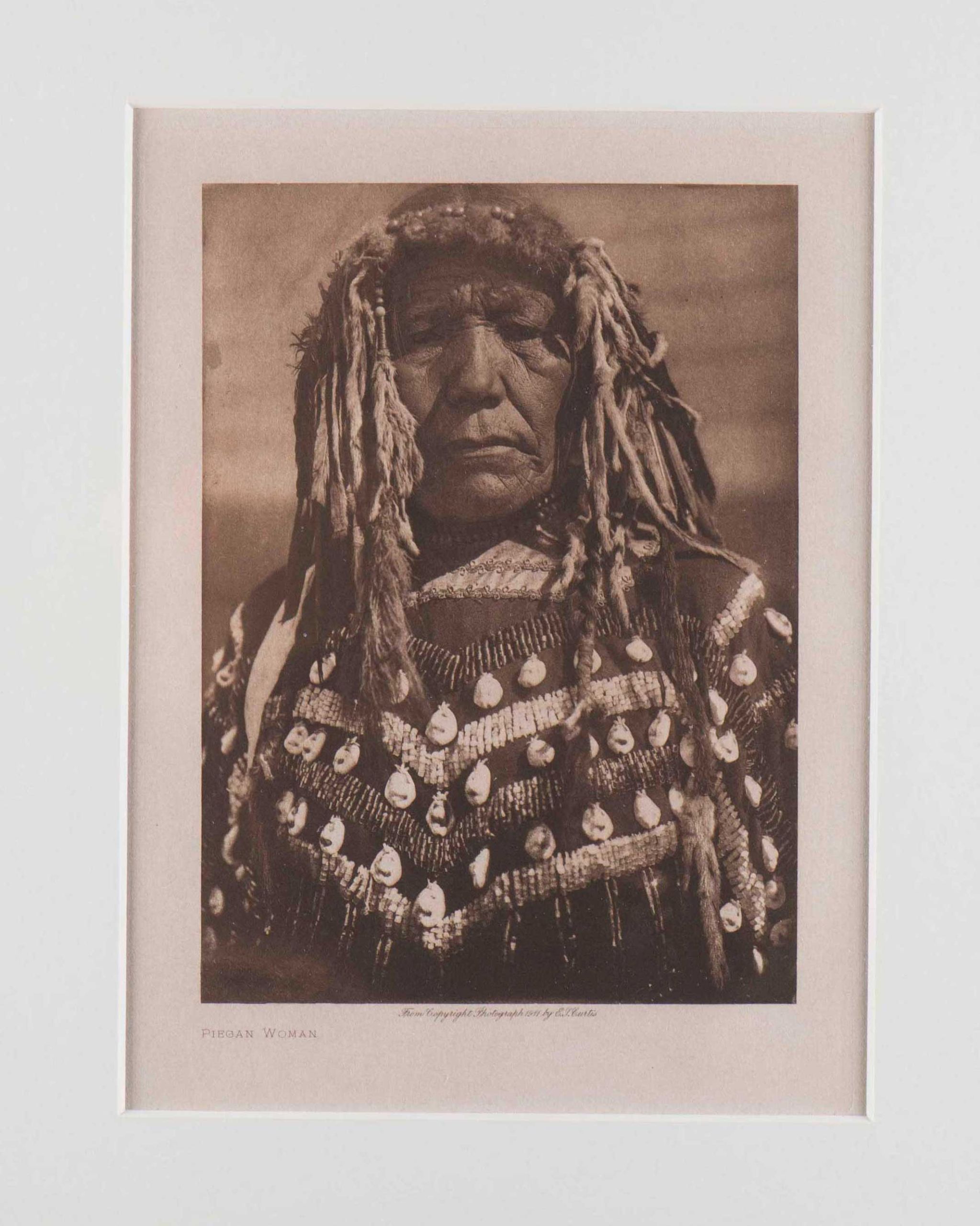 Edward S. Curtis “Piegan Woman” Photogravure