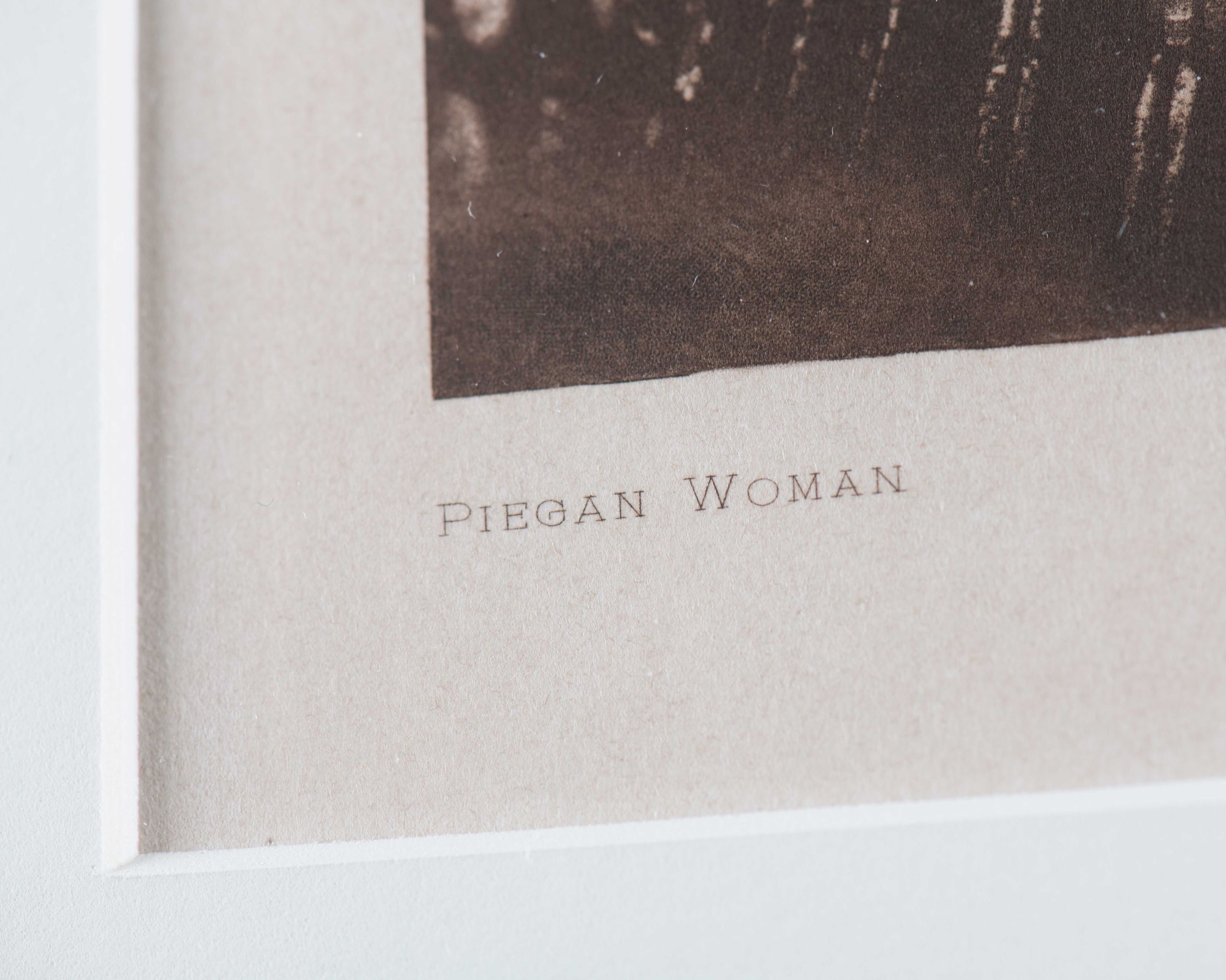 Edward S. Curtis “Piegan Woman” Photogravure