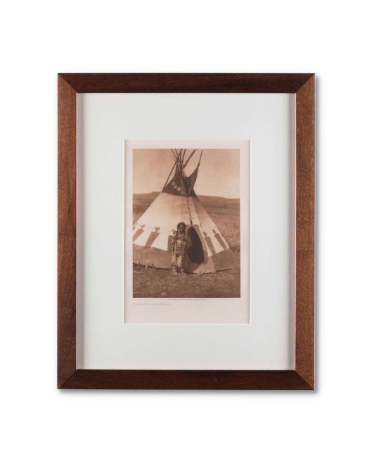 Edward S. Curtis “A Child's Lodge - Piegan" Photogravure