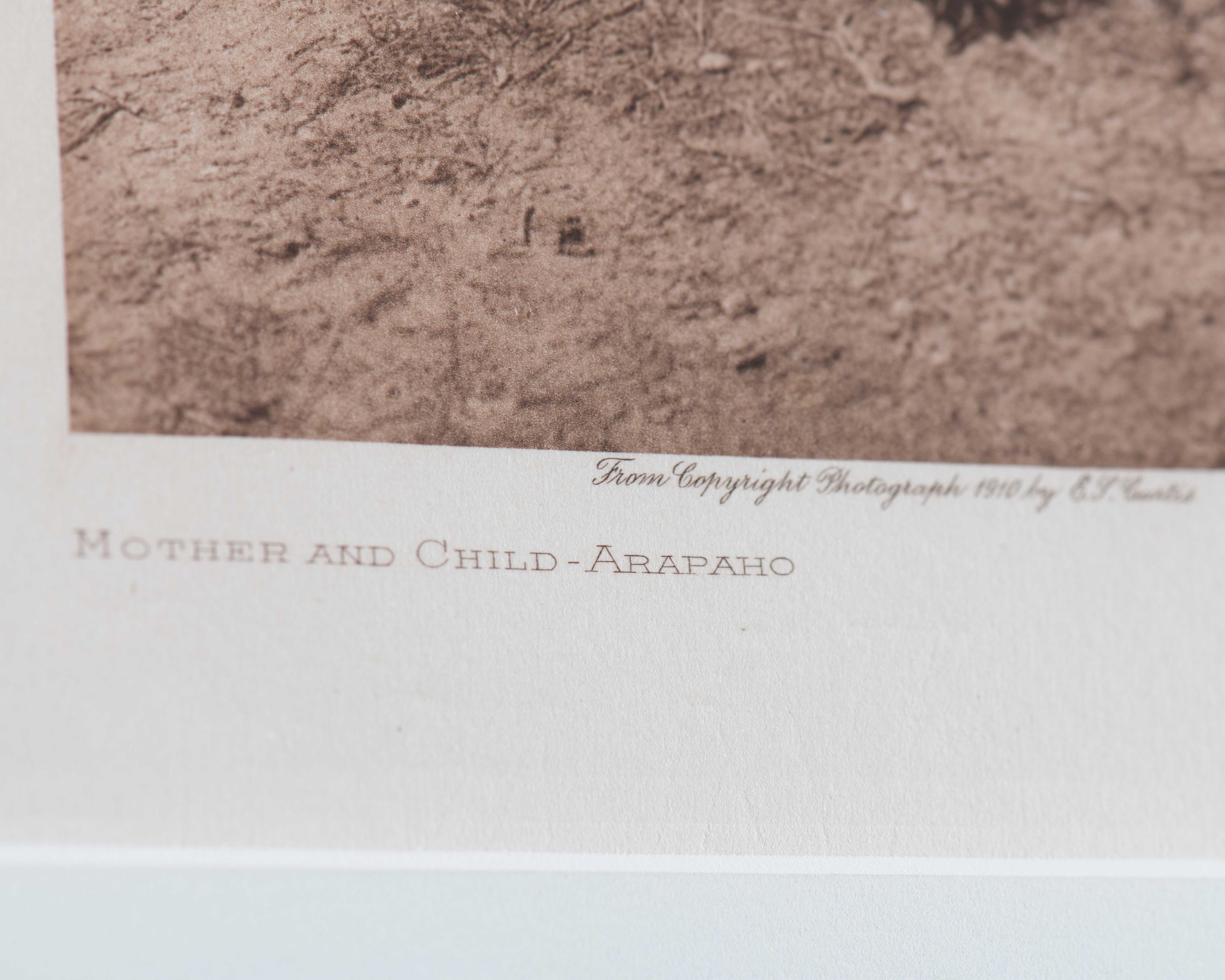 Edward S. Curtis “Mother and Child-Arapaho” Photogravure