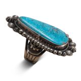 Aaron Toadlena Turquoise Ring