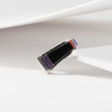 Ted Charveze Inlay Ring with Black Jade, Coral, Lapis, and Sugilite