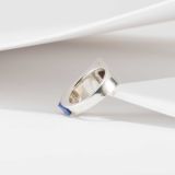 Ted Charveze Inlay Ring with Black Jade, Coral, Lapis, and Sugilite
