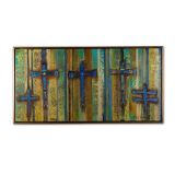 TONY ABEYTA “Blue Dragonfly People” OIL ON CANVAS PAINTING