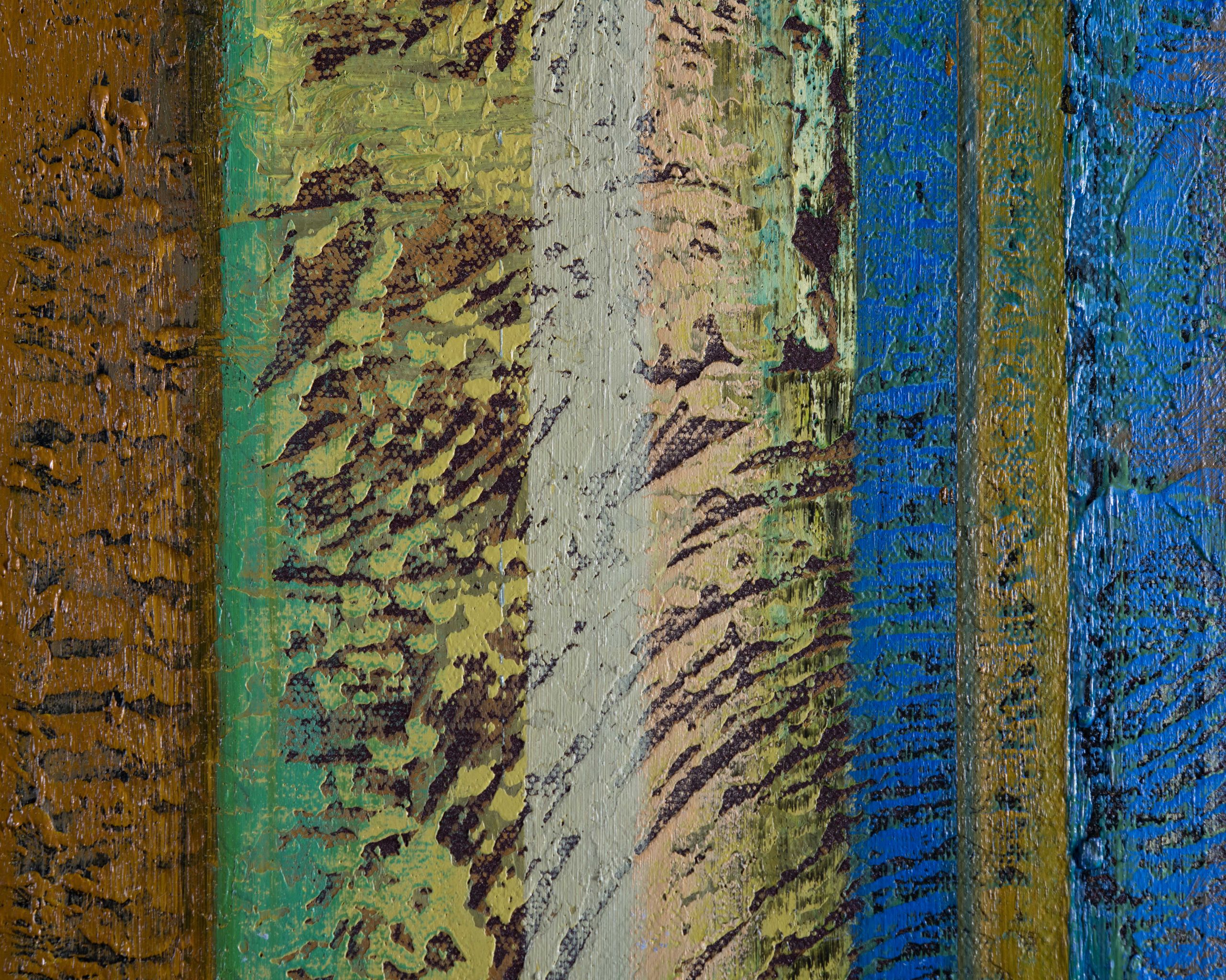 TONY ABEYTA “Blue Dragonfly People” OIL ON CANVAS PAINTING