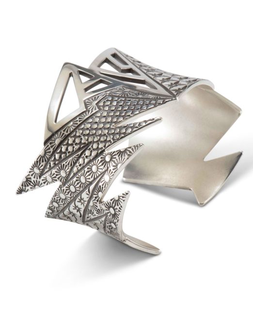 Jared Chavez "Mountain Shadows" Sterling Silver Cuff