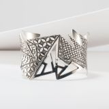 Jared Chavez “Mountain Shadows” Sterling Silver Cuff