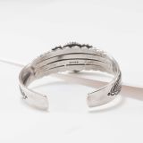 Perry Shorty Sterling Silver Cuff with Morenci Turquoise