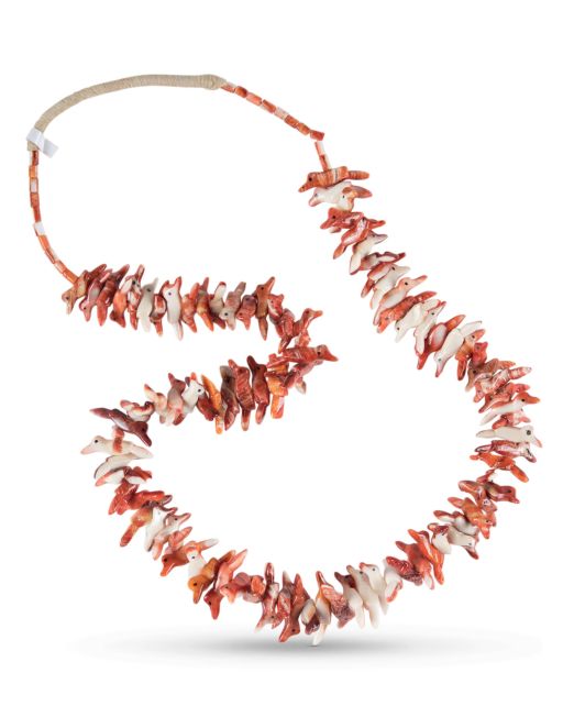 Santo Domingo Pueblo Carved Bird Fetish Necklace