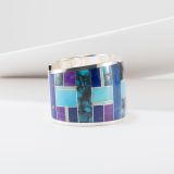 Supersmith Inc Spring Mountain Collection Wide Inlay Cuff