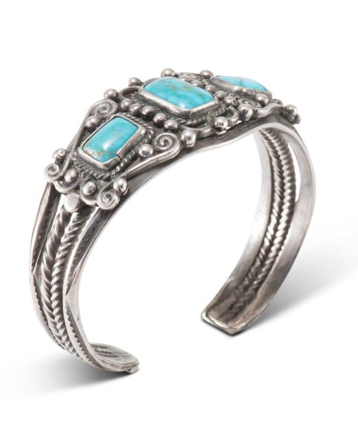 Vintage Cuff with Turquoise Circa 1940s