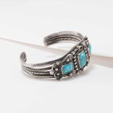 Vintage Cuff with Turquoise Circa 1940s