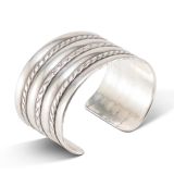 Vintage Navajo Sterling Silver Cuff Circa 1940s