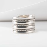 Vintage Navajo Sterling Silver Cuff Circa 1940s