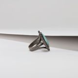 Vintage Navajo Turquoise Ring Circa 1940s
