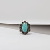 Vintage Navajo Turquoise Ring Circa 1940s