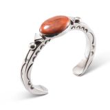 Albert Lee Spiny Oyster Shell Stamped Cuff