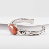 Albert Lee Spiny Oyster Shell Stamped Cuff