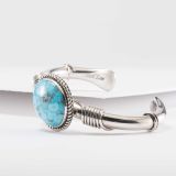 Albert Lee Waterweb Kingman Turquoise Cuff