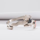 Carol Krena Morenci Turquoise and Coral Cast Cuff