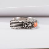 Harry H Begay Turquoise and Spiny Oyster Shell Cuff