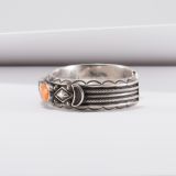 Harry H Begay Turquoise and Spiny Oyster Shell Cuff