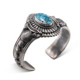 Harry H Begay Turquoise Cuff